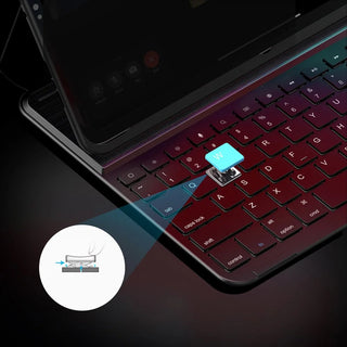 Husa cu tastatura integrata, pentru Ipad Pro 11 (2018), model A2013/A1934/A1980, 11', Sigloo, Negru