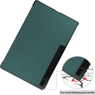 Husă Slim Sigloo Smart Cover pentru Samsung Galaxy Tab S8 Ultra, Pine Green