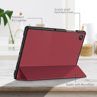 Husa Slim Sigloo, Smart Cover, Trifold, pentru tableta Samsung Galaxy Tab S6 Lite/P610 2022/2024, 10.4inch, Rosu VIn