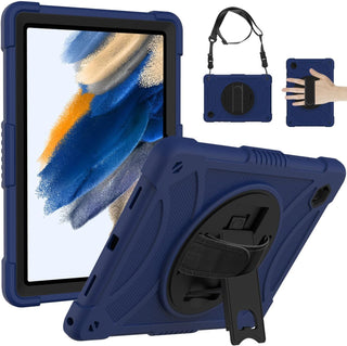 Husa Sigloo, pentru tableta Apple Ipad gen 9/8/7, 10.2 inch, Hybrid 3in1, 360 ° protectie, suport smartpen, Stand, Corner Shockproof, Dark Blue