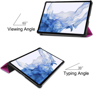 Husa tableta Lenovo Tab P12 (TB370FU) 12.7 inch, 2023, functie sleep/wake-up, ultralight de tip stand, Sigloo, Purple