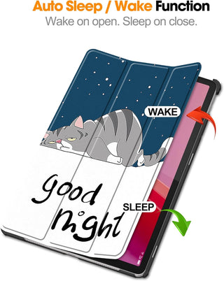 Husa Slim Sigloo, Smart Cover, Trifold, pentru Lenovo Tab M11 2024 (TB-330FU/TB-330XU/TB-331FC), 11", Good Night
