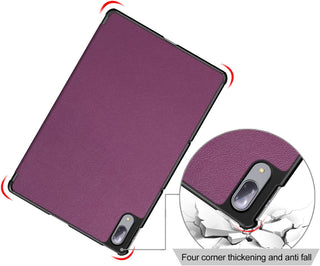 Husa Slim Sigloo, Smart Cover, Trifold, pentru Lenovo Tab M11 2024 (TB-330FU/TB-330XU/TB-331FC), 11", Purple