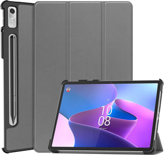 Husa Slim Sigloo, Smart Cover, Trifold, pentru Lenovo Tab P11 Pro( 2nd Gen),(TB-132FU/TB-138FU), 11.2", Grey