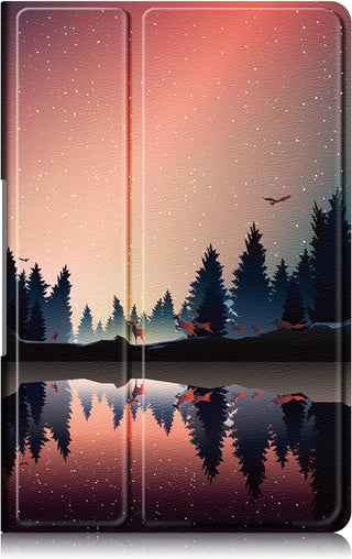 Hus? Slim Sigloo Smart Cover Trifold pentru Lenovo Tab Plus 11.5" (2024, TB-351/TB-352), Mirror in The Lake