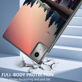 Husa Slim Sigloo, Smart Cover, Trifold, pentru Lenovo Tab M11 2024 (TB-330FU/TB-330XU/TB-331FC), 11", Mosaic