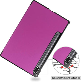 Husa tableta Lenovo Tab P12 (TB370FU) 12.7 inch, 2023, functie sleep/wake-up, ultralight de tip stand, Sigloo, Purple