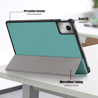Husa Slim Sigloo, Smart Cover, Trifold, pentru Lenovo Tab M11 2024 (TB-330FU/TB-330XU/TB-331FC), 11", Blue Marin