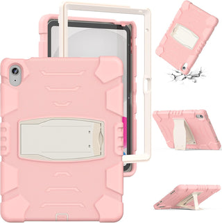 Hus? Shockproof Armor pentru Samsung Galaxy Tab S6 Lite (P610/P 613/P615/P619), 10.4", Sigloo, stand Built-in, Protectie 360, Roz