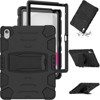 Hus? Shockproof Armor pentru Samsung Galaxy Tab S6 Lite (P610/P 613/P615/P619), 10.4", Sigloo, stand Built-in, Protectie 360, Negru