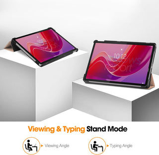 Husa Slim Sigloo, Smart Cover, Trifold, pentru Lenovo Tab M11 2024 (TB-330FU/TB-330XU/TB-331FC), 11",  Pink Gold