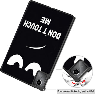 Husa Slim Sigloo, Smart Cover, Trifold, pentru Lenovo Tab M11 2024 (TB-330FU/TB-330XU/TB-331FC), 11", Don't Touch Me