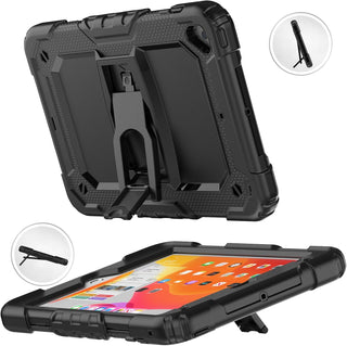 Husa premium Sigloo pentru Apple iPad Mini 7/6 (2024/2021), 8.3", Protectie Completa, Suport Creion, Stand Built -in, Curea Umar, Anti-Soc, Negru