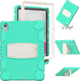 Hus? Shockproof Armor pentru Samsung Galaxy Tab S6 Lite (P610/P 613/P615/P619), 10.4", Sigloo, stand Built-in, Protectie 360, Verde Aprins