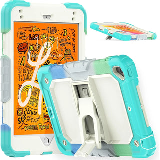 Husa Sigloo pentru iPad Mini 4/5 (2015/2019), 7.9" –Protectie Antisoc, Suport Reglabil, Curea de Umar, Albastru