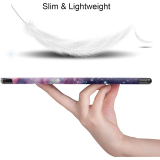 Husa pentru tableta Huawei MatePad Pro 12.6 2021, din piele PU de calitate superioara, Milky Way