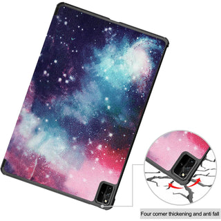 Husa pentru tableta Huawei MatePad Pro 12.6 2021, din piele PU de calitate superioara, Milky Way