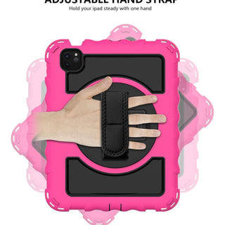 Husă Sigloo 3-in-1 pentru iPad Air 10.9" și Pro 11", roz bombon, rezistență, suport rotativ