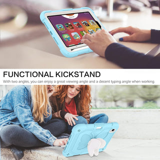 Husa premium Sigloo pentru Apple iPad Mini 7/6 (2024/2021), 8.3", Protectie Completa, Suport Creion, Stand Fluture, Curea Umar, Albastru