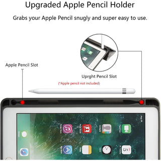 Husa premium Sigloo, pentru tableta iPad Pro 11” (2018–2024) / iPad Air 10.9” (2020–2022), interior de piele sintetica, cu suport Smart Pen, Albastru melange