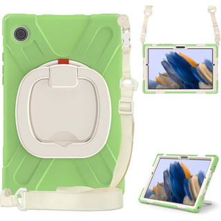 Husa de Protectie iPad Air 11/ Air5, Antisoc, Suport 360°, Suport SmartPEN, Carcasa Robusta, Stand Rotativ, Copii & Adulti, Verde deschis