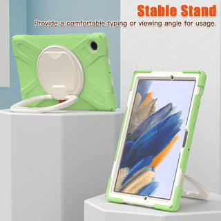 Husa de Protectie iPad Air 11/ Air5, Antisoc, Suport 360°, Suport SmartPEN, Carcasa Robusta, Stand Rotativ, Copii & Adulti, Verde deschis
