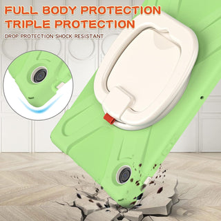 Husa de Protectie iPad Air 11/ Air5, Antisoc, Suport 360°, Suport SmartPEN, Carcasa Robusta, Stand Rotativ, Copii & Adulti, Verde deschis
