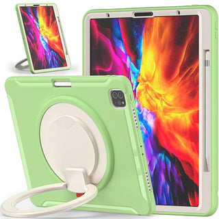 Husa de Protectie pentru iPad Air 11/ Air5, Antisoc, Suport 360°, Suport SmartPEN, Carcasa Robusta Copii & Adulti, Verde fistic