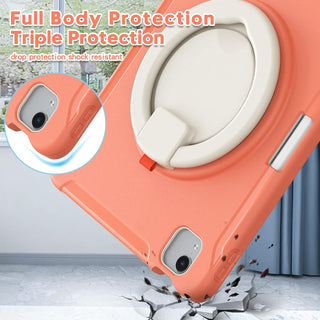Husa de Protectie pentru iPad Air 11 inch, Sigloo, Antisoc, Suport 360, Portocalie