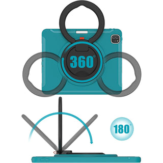 Husa Sigloo pentru iPad Air 13" (2025/2024 M3/M2) si iPad Pro 12.9" – Suport Rotativ, Suport Pencil, – Bleumarin + Negru