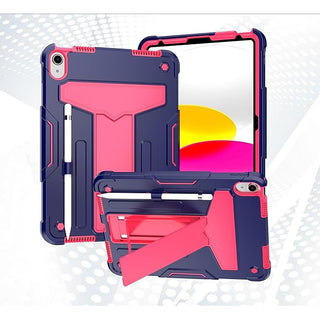 Husa premium Sigloo pentru Apple iPad Air 11, Air 5, Air 4, (11/10.9 Inch) – Protectie Completa, suport rabatabil, Bleumarin cu Roz