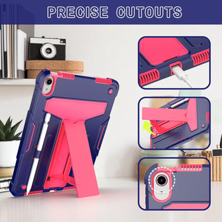 Husa premium Sigloo pentru Apple iPad Air 11, Air 5, Air 4, (11/10.9 Inch) – Protectie Completa, suport rabatabil, Bleumarin cu Roz