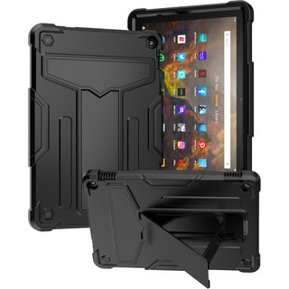 Husa Sigloo, pentru tableta Amazon, All-New Fire HD 10 / Fire HD 10 Plus (11th Generation, 2021), Husa de protectie 3-in-1, Negru