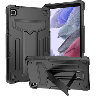 Husa Sigloo pentru Samsung Galaxy Tab A7 (SM-T500/SM-T505/SM-T507), 10.4", Carcasa Hibrida Duala de Protectie cu Suport de Sustinere, Negru