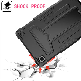 Husa Sigloo pentru Samsung Galaxy Tab A7 (SM-T500/SM-T505/SM-T507), 10.4", Carcasa Hibrida Duala de Protectie cu Suport de Sustinere, Negru
