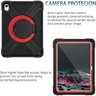 Husa Sigloo pentru tableta Apple Ipad 9/8/7 (2021/2020/2019), 10.2'', robusta, cu stand, usoara, rezistenta la socuri, prietenoasa cu copiii, Negru