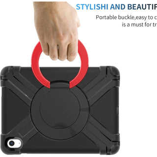 Husa Sigloo pentru tableta Apple Ipad 9/8/7 (2021/2020/2019), 10.2'', robusta, cu stand, usoara, rezistenta la socuri, prietenoasa cu copiii, Negru