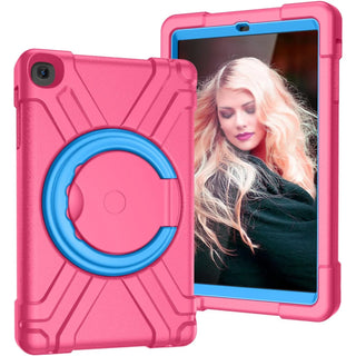 Husa Sigloo, pentru tableta Samsung Tab A 2019, 10.1'', T510/T515, Antisoc cu Maner si Suport Reglabil, Design Rezistent, Acces Facil, Roz