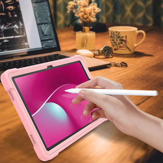 Husa Sigloo pentru Samsung pentru tablet Samsung Galaxy Tab A 8.4" 2020 (SM-T307/T307U), Suport Kickstand, Design Rezistent – Roz pal