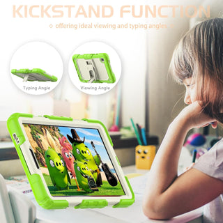 Husa Shockproof Armor pentru Samsung Galaxy Tab A7 Lite(SM-T220/T225), 8.7", Sigloo, stand Built-in, Protectie 360, Verde deschis