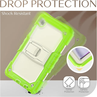 Husa Shockproof Armor pentru Samsung Galaxy Tab A7 Lite(SM-T220/T225), 8.7", Sigloo, stand Built-in, Protectie 360, Verde deschis