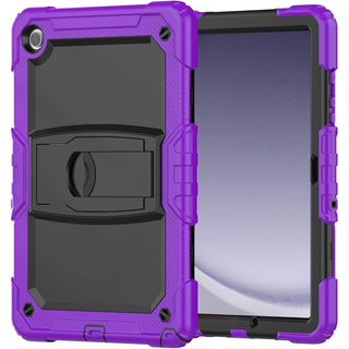 Husa Shockproof Armor Sigloo, pentru Samsung Galaxy Tab A7 (SM-T500/T505/T507), 10.4", cu stand, Mov cu Negru