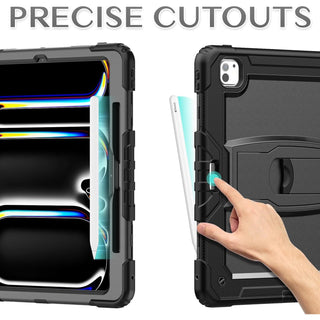 Husa premium Sigloo pentru Apple iPad Air 11, Air 5, Air 4, (11/10.9 Inch) – Protectie Completa, suport rabatabil, Negru