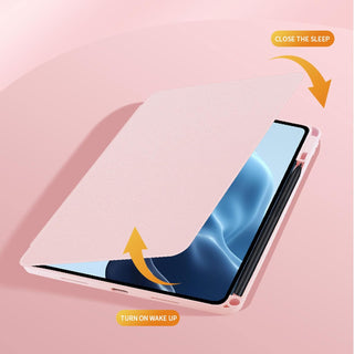 Husa premium tableta Apple iPad Air 11" (2024), Air 5, Air 4, (11/10.9 Inch), Protectie Completa, Suport SmartPen, Blue laguna