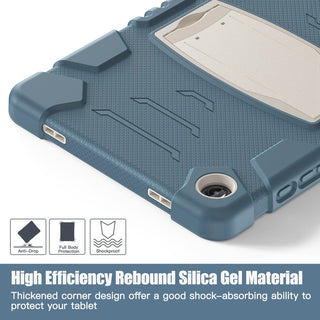 Husa Hard Sigloo pentru Samsung Galaxy Tab S6 Lite 2022/2024, Sigloo, Protectie Completa, Suport Creion, Stand, Anti-Soc, Albastru deschis