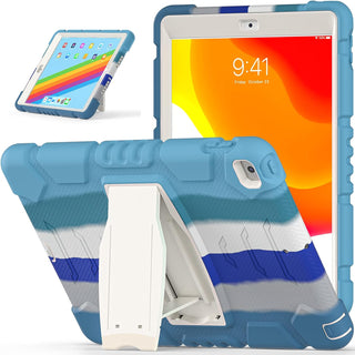 Husa Shockproof Armor pentru Samsung Galaxy Tab A8 (X200/X205), 10.5", Sigloo, stand Built-in, Protectie 360, Albastru Degrade