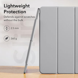 Husa premium Sigloo 2 in 1, pentru Apple Ipad Air 11, Air 5, Air 4, (11/10.9 Inch), Dual Layer Magnetic, interior detasabil, multiple unghiuri de vizualiazizare, piele sintetica, Gri