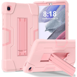 Husa Sigloo pentru Samsung Galaxy Tab A 8.0" 2019 (SM-T290/T295), Carcasa 3 Straturi, Suport kickstand, Protectie Antisoc, Roz