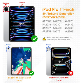 Husa premium tableta Apple iPad Air 11" (2024), Sigloo, interior imitatie piele, suport Smart Pen, spate din PC transparent, rezista la socuri, Roz Gold