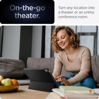 Husa premium pentru tableta Apple iPad Air 11" (2024), Air 5, Air 4, (11/10.9 Inch), Protectie Completa, Suport SmartPen, Negru